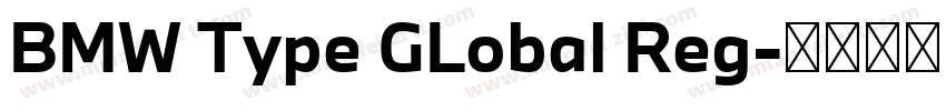 BMW Type GLobal Reg字体转换